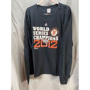 San Francisco‎ Giants 2012 Shirt Adult 2X Black Champions Short Sleeve Tee Mens